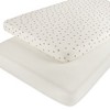 Aurora Fitted Sheet Set - 2 pk - 100% Jersey Knit Cotton - Cherry Printed - 3 of 3