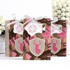 Big Dot of Happiness Pink Gone Hunting - Deer Hunting Girl Camo Baby Shower or Birthday Party Favor Boxes - Set of 12 - 3 of 4