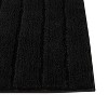 LunaLulinlk 15 Piece Shower Curtain Set, Black/White Stripe - 3 of 4