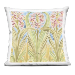 Stupell Industries Palau Tile Florals Indoor Decorative Throw Pillow, 18 x 18 - 1 of 3