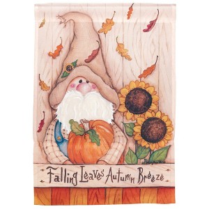 Magnolia Garden Falling Leaves Autumn 13 x 18 Polyester Outdoor Hanging Garden Flag - 1 of 2