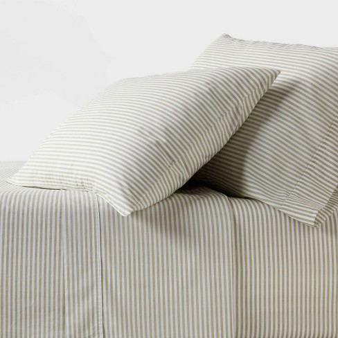 250 Thread Count Organic Percale Sheet Set - Threshold™ : Target