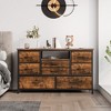 Whizmax 8 Dresser TV Stand with Power Outlet & LED for 55'' TV, Long Dresser for Bedroom with 8 Deep Drawers, Console Table for Living Room, Entryway - 2 of 4