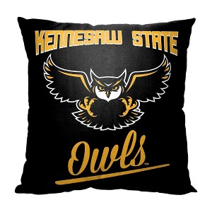 NCAA Kennesaw State Owls Alumni Throw Pillow 18x18 Inches - 1 of 2