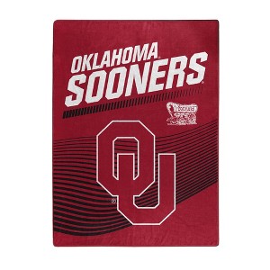 Sweet Home Collection NCAA Oklahoma Sooners Microfiber Plush Throw Blanket - 1 of 4