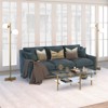 70.5'  Floor Lamp with Milk Glass Orb Shade in Gold - Henn&Hart - 2 of 4