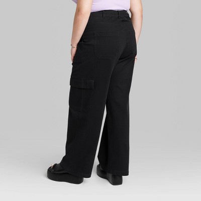 Women's High-Rise Straight Leg Cargo Pants - Wild Fable