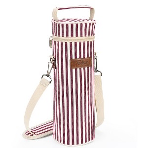 Tirrinia Single Wine Gift Bag, Portable Wine Cooler Bag, Insulated Bottle Carrier Tote, Wine Bag, Wine Lovers Must Haves, Valentine’s Day Gift Idea - 1 of 4