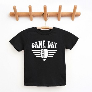 The Juniper Shop Football Game Day Stripes Toddler Short Sleeve Tee - 1 of 3