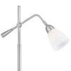 Pacific Coast Lighting 25 3/4" High Modern Desk Lamp Adjustable Height Silver Brushed Nickel Finish Metal Single White Shade Home Office Living Room - 2 of 3