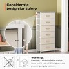 Pellebant Vertical Dresser for Bedroom 6 drawer Storage Tower Steel Frame Wood Top Easy Pull Non-woven Fabrics Drawer - 4 of 4