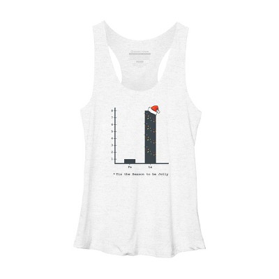 Women's Design By Humans Christmas Carol Bar Graph By Bethcentral Racerback Tank Top