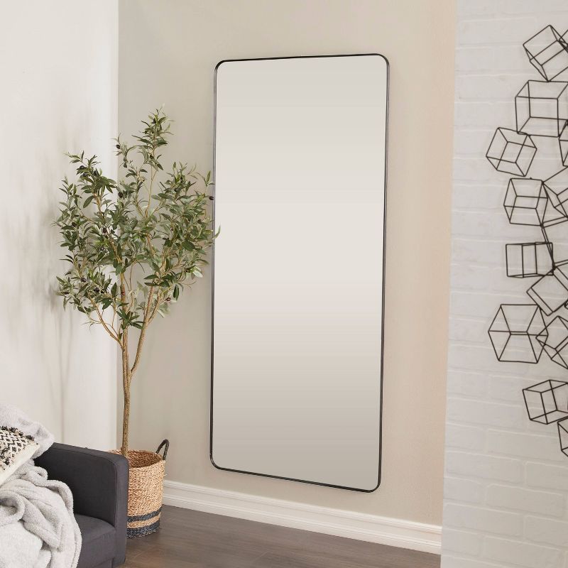 Glam Metal Wall Mirror with Thin Frame Gold - CosmoLiving by Cosmopolitan, 1 of 6