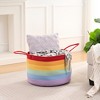 VECELO Woven Storage Basket Decorative Coiled Rope Basket Washable Woven Laundry Basket - 2 of 4