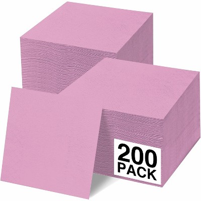 SparkSettings Beverage Napkins, 5” x 5” 2 Ply Paper Napkins, Pack of 200