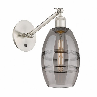 Vaz - 1 Light Arm Adjusts Up and Down Wall Sconce In Industrial Style-8.13 Inches Tall and 5.88 Inches Wide