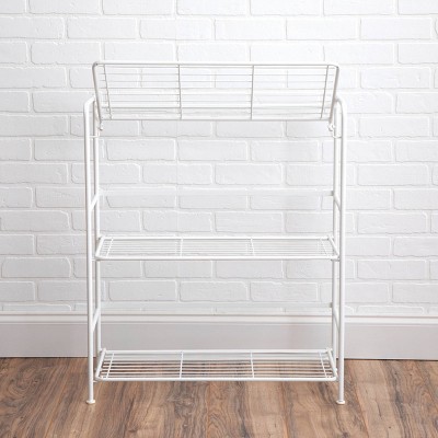  FlipShelf 3 Tier Wide Rounded Shelf White 