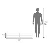 Sapphtopaz 59" Wall Mounted Floating TV Stand for TVs Up to 80" with 2 Shelves Entertainment Center, Wood Storage Cabinets for Living Room - 4 of 4