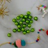 Northlight 24ct Kiwi Green 2-Finish Glass Ball Christmas Ornaments 1" (25mm) - image 2 of 4