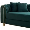 NicBex Couches for Living Room 86" Loveseat Sofa Luxury Modern Velvet Fluffy Upholstered 2-seater Sofa with 2 Throw Pillows for Bedroom - 2 of 4