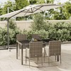 vidaXL Garden Dining Set Grey Cushion - Dark Grey - 2 of 4