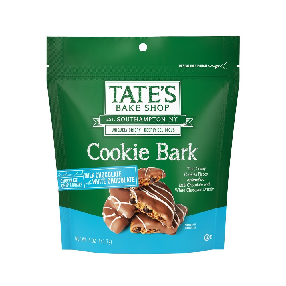 Tates Bake Shop Cookie Bark Milk Chocolate with White Chocolate - 5oz