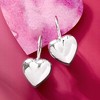 Ross-Simons Italian Sterling Silver Heart Drop Earrings - 4 of 4