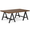 48" Veneer and Metal Coffee Table with Storage, Industrial Style, Ideal for Living Room or Family Room - 2 of 4