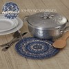 Great Falls Blue Jute Trivet 8"  VHC Brands - 4 of 4