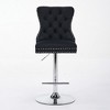 TOAOTBNBOB Adjustable Swivel Bar Chairs for Kitchen Island, Upholstered Barstools with Tufted Buttons Backrest, Modern Bar Stools Set of 2 - 2 of 4