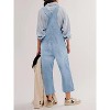Imily Bela  Classic Womens Bib Overalls Relaxed Wide Leg Cropped Jumpsuit for Everyday Wear - 3 of 4