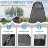 SEVOBAL Camping Tents Portable Privacy Shelter Tent for Outdoor Changing Toilet and Shower Use, Gray, 22.05"*22.05"*1.18" - 2 of 4