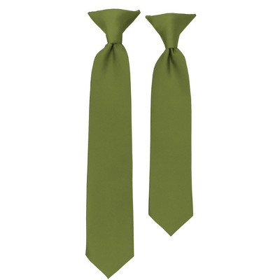 Solid Color Pre-tied Clip On Necktie For Boy