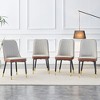 NicBex Set of 4 Modern Dining Chair Upholstered PU Leather Side Chair with Backrest & Metal Legs - 2 of 4