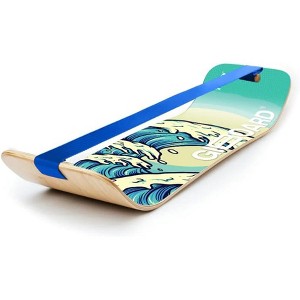 Balance Board for Slackline Training with 1 & 2 Line Options, Gift for Kids & Adults, Ideal for Core Workouts - 1 of 4