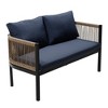 Multi-person Outdoor Sofa Combination with A Table, Suitable for Garden, Backyard and Balconies - 3 of 4