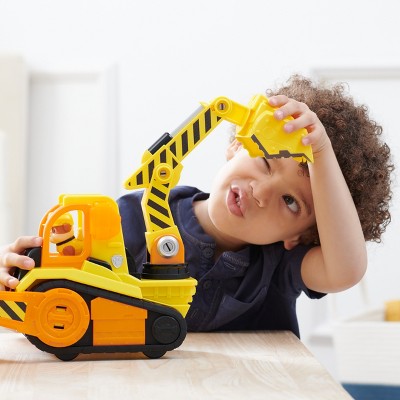 Rubble &#38; Crew Rubble Deluxe Bulldozer Toy Vehicle