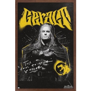 Trends International Netflix The Witcher: Season 3 - Geralt Framed Wall Poster Prints - 1 of 4