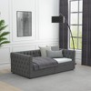 GDFStudio Penny Twin Size Button Tufted Velvet Upholstered Daybed with Storage Drawers and Nail - 2 of 4