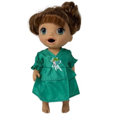 Doll Clothes Superstore Emerald Green Dress Fits12 Inch Baby Alive And Little Baby Dolls