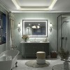 Apmir Super Bright Front & Back LED Lighted Anti-Fog Aluminum Alloy Framed Tempered Glass Bathroom/Vanity Mirror with ETL & 3-Year Warranty - 2 of 4