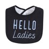 Hudson Baby Infant Boy Cotton Terry Drooler Bibs with Fiber Filling, Handsome Fella, One Size - 4 of 4