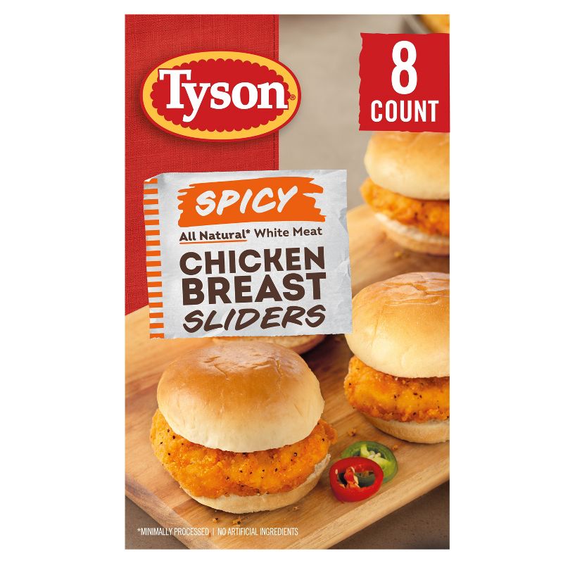 Tyson Frozen Chicken Sliders Spicy - 8ct/20.8oz, 1 of 8
