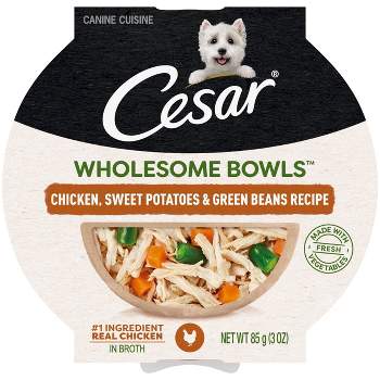 Cesar Wholesome Bowls Chicken, Sweet Potato & Green Beans Recipe Adult Wet Dog Food - 3oz