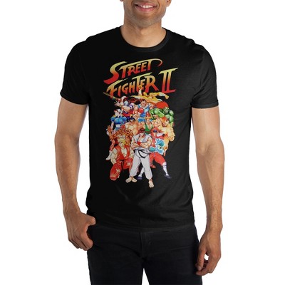 Street Fighter Ryu In Flame Mens Navy Blue Graphic Tee : Target