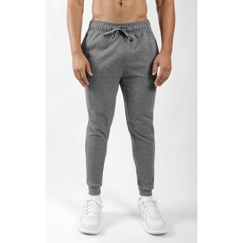 90 Degree By Reflex - Mens Jogger with Side Cargo Snap Pockets - Htr.Grey -  XX Large