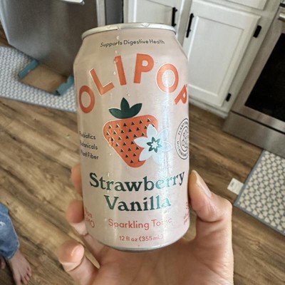 Olipop Strawberry Vanilla Sparkling Tonic - 12 Fl Oz : Target