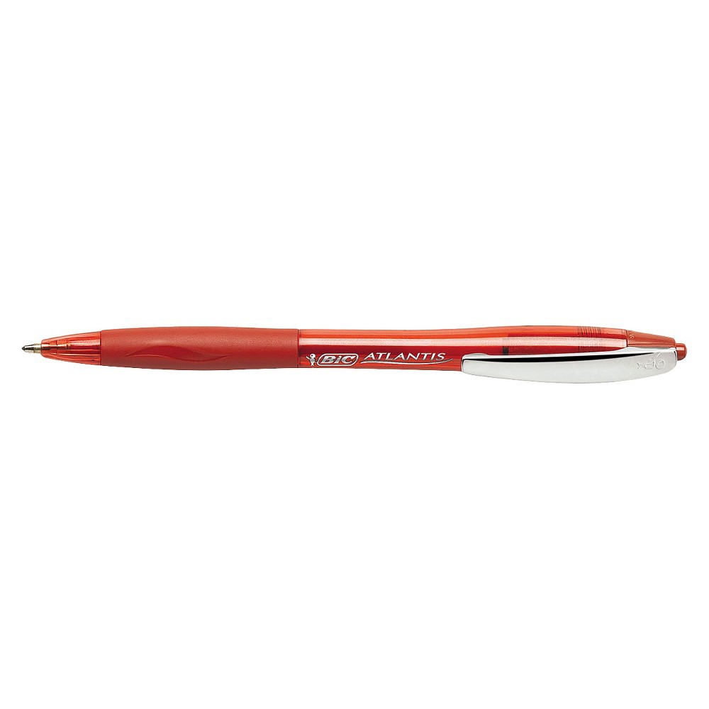 UPC 070330145047 product image for BIC Atlantis Ballpoint Pen, Medium - Red Ink (12 Per Pack) | upcitemdb.com