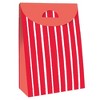 Big Dot of Happiness Red Stripes - Simple Gift Favor Bags - Party Goodie Boxes - Set of 12 - 3 of 4