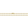 14K Yellow Gold Plated Cable Link Chain Bracelet with Cubic Zirconia. A Stylish Layering Bracelet Featuring Sparkling Accents for a Touch of Elegance - 3 of 3